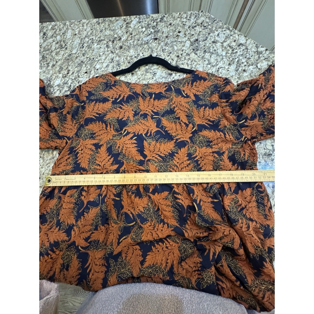 Natural Life Charlotte Boho Dress in Navy/Rust Size Large XL Maxi - Picture 7 of 10